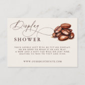 ベビーは醸造ベビーシャワー表示シャワー エンクロージャーカード (正面)