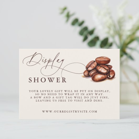 ベビーは醸造ベビーシャワー表示シャワー エンクロージャーカード (スタンド正面)