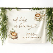 ベビーは醸造ベビーシャワー、コーヒーベビーシャワー タペストリー