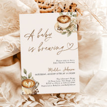 ベビーは醸造ベビーシャワー、コーヒーベビーシャワー