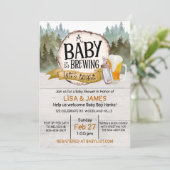 ベビーは醸造ベビーシャワー、共同ベビーシャワー 招待状 (スタンド正面)