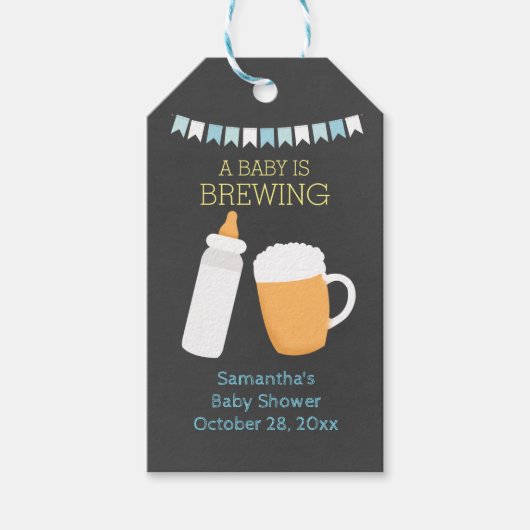 ベビーは醸造ベビーQギフトラベル（少年） ギフトタグ (正面)