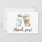 ベビーは醸造ボトルコーヒーありがとう サンキューカード (正面)