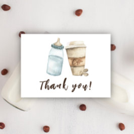 ベビーは醸造ボトルコーヒーありがとう サンキューカード