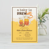 ベビーは醸造ママピントビールボーイモダンガール 招待状 (スタンド正面)