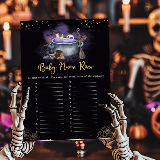 ベビーは醸造不気味ベビー名競争 (A Baby is Brewing Baby Shower Baby Name Race Game)