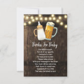 ベビーは醸造図書要求カード、ベビー用の書籍 招待状 (正面)