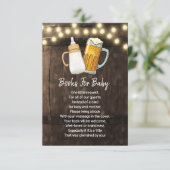 ベビーは醸造図書要求カード、ベビー用の書籍 招待状 (スタンド正面)