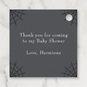 ベビーは醸造幽霊とポーション赤ちゃんシャワー フェイバータグ (裏面)