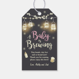 ベビーは醸造感謝していユーラベルベビーシャワーBBQ ギフトタグ