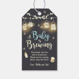 ベビーは醸造感謝していユーラベルベビーシャワーBBQ ギフトタグ