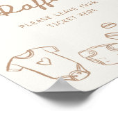 ベビーは醸造手描きおむつラッフル ポスター (角)