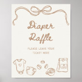 ベビーは醸造手描きおむつラッフル ポスター (正面)