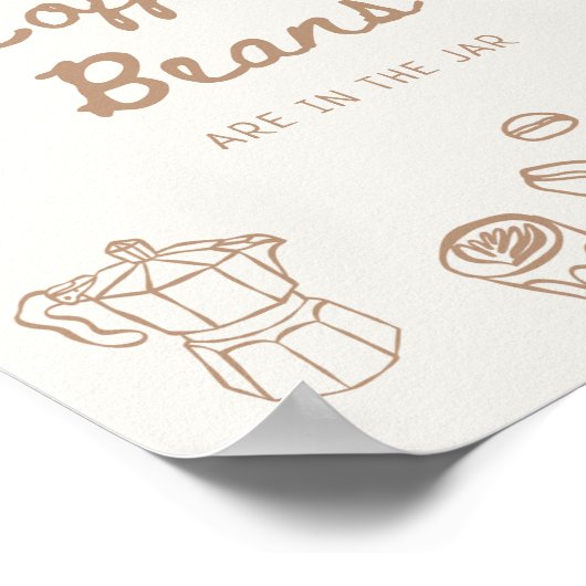 ベビーは醸造手描き推測いくつ ポスター (角)