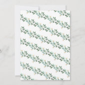 ベビーは醸造水色ベビーシャワー 招待状 (裏面)