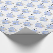 ベビーは醸造男の赤ちゃんシャワーおむつラッフル ラッピングペーパー (角)