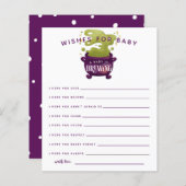 ベビーは醸造秋シャワーウィッシュベビーカード (正面/裏面)