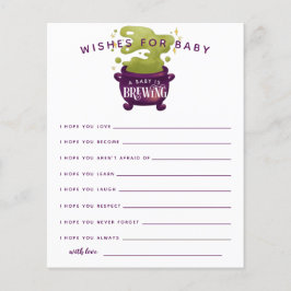 ベビーは醸造秋シャワーウィッシュベビーカード