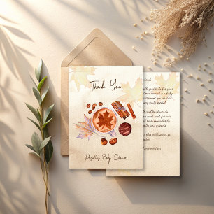 ベビーは醸造秋秋のベビーシャワー サンキューカード