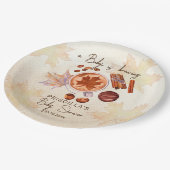 ベビーは醸造秋秋のベビーシャワー ペーパープレート (アングル)