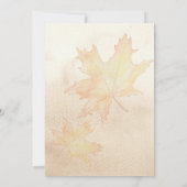 ベビーは醸造秋秋のベビーシャワー 招待状 (裏面)