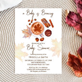 ベビーは醸造秋秋のベビーシャワー 招待状