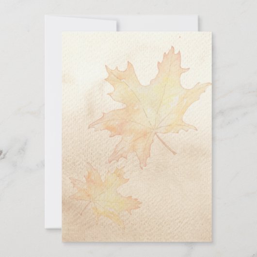 ベビーは醸造秋秋のベビーシャワー 招待状 (裏面)