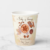 ベビーは醸造秋秋のベビーシャワー 紙コップ (裏面)
