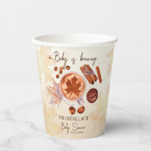 ベビーは醸造秋秋のベビーシャワー 紙コップ (正面)