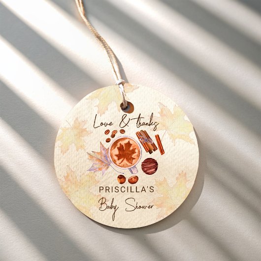 ベビーは醸造秋秋の赤ちゃんシャワーの好意 フェイバータグ