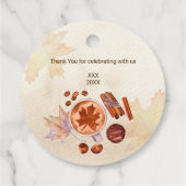 ベビーは醸造秋秋の赤ちゃんシャワーの好意 フェイバータグ (裏面)