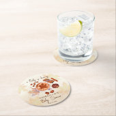 ベビーは醸造秋秋の赤ちゃんシャワーの好意 ラウンドペーパーコースター (インサイチュ)