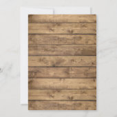 ベビーは醸造紅葉素朴ベビーシャワー 招待状 (裏面)