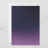 ベビーは醸造紅葉紫の赤ちゃんシャワー 招待状 (裏面)