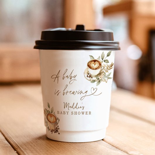 ベビーは醸造紙カップ | コーヒー赤ちゃんシャワー 紙コップ