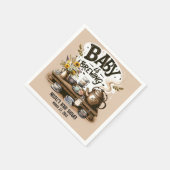 ベビーは醸造素朴茶釜ピーチシャワー スタンダードカクテルナプキン (角)