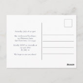 ベビーは醸造茶パーティーベビーシャワー招待状 ポストカード (裏面)