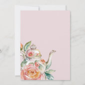 ベビーは醸造赤面花ベビーシャワー茶 招待状 (裏面)