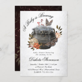 ベビーは醸造 |おもしろいハロウィーンスタイルベビーシャワー 招待状