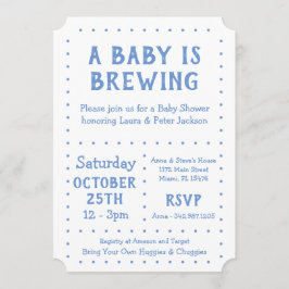 ベビーは醸造、シャワー招待状 招待状
