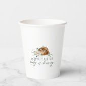 ベビーは醸造 – ペストリー&ブティー – 緑 紙コップ (正面)