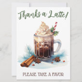 ベビーは醸造、ホリデーアイスコーヒーの好意のサインである 招待状 (正面)