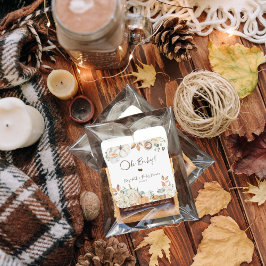 ベビーは醸造 秋のコーヒー赤ちゃんシャワー スクエアシール