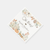 ベビーは醸造 秋のコーヒー赤ちゃんシャワー スタンダードカクテルナプキン (角)