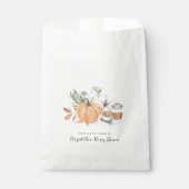 ベビーは醸造 秋のコーヒー赤ちゃんシャワー フェイバーバッグ (正面)