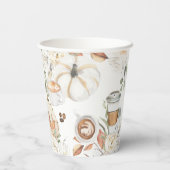 ベビーは醸造 秋のコーヒー赤ちゃんシャワー 紙コップ (裏面)