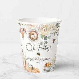 ベビーは醸造 秋のコーヒー赤ちゃんシャワー 紙コップ