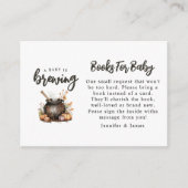 ベビーは醸造 | 赤ちゃんシャワー用の本 エンクロージャーカード (正面)