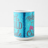 ベビーは、それは寒い外の休日 コーヒーマグカップ (中央)