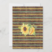 ベビーは、カップルの赤ちゃんシャワーの田舎シックを醸造している 招待状 (裏面)